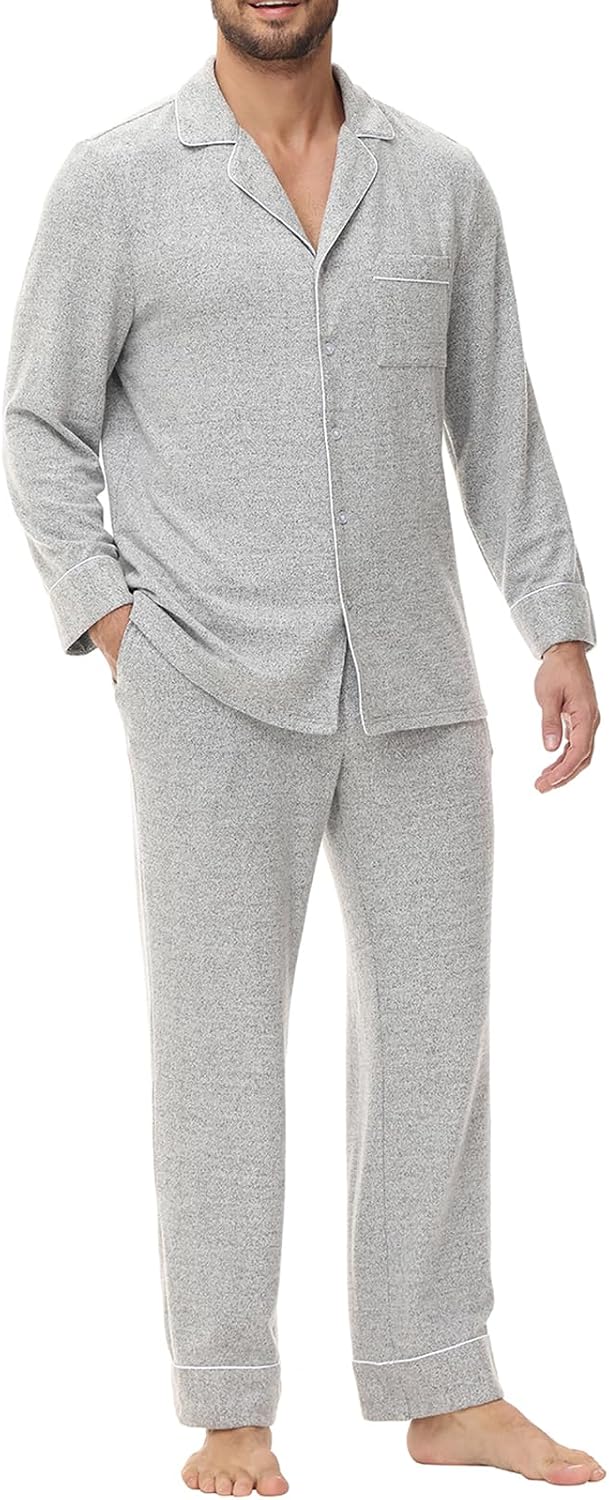 Men's Soft Long-Sleeve Pajama Set