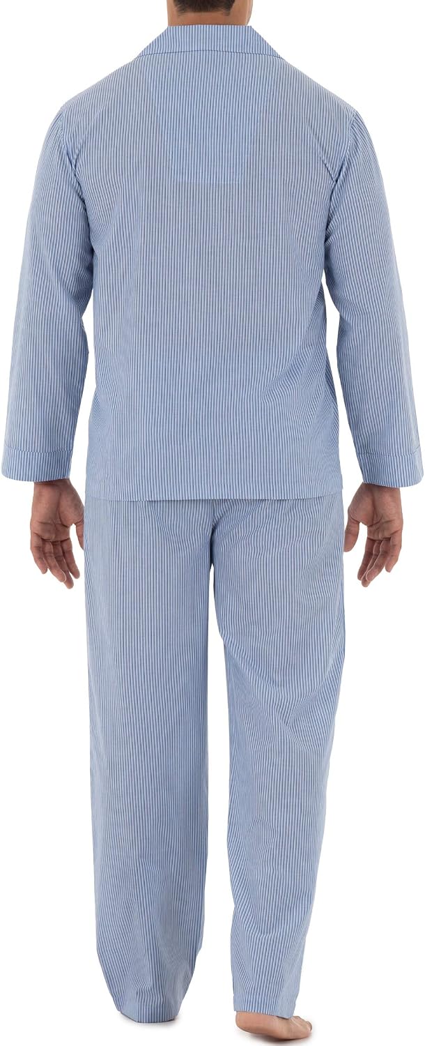 Men's Long-Sleeve Poplin Pajama Set